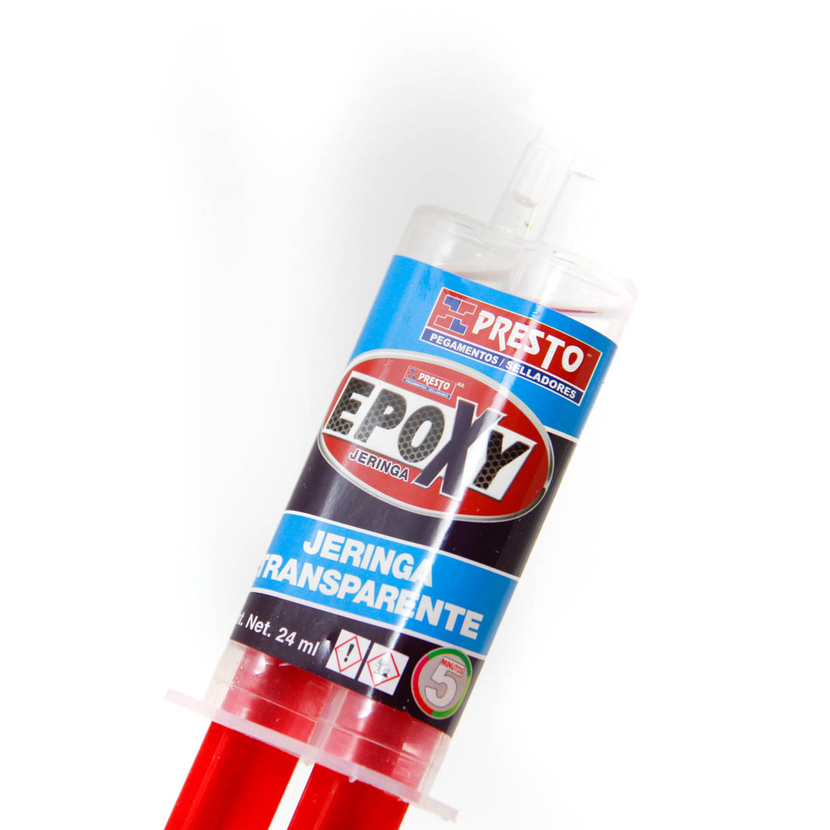 Jeringa epoxica - Presto Epoxico transparente Jeringa 5min 24ml