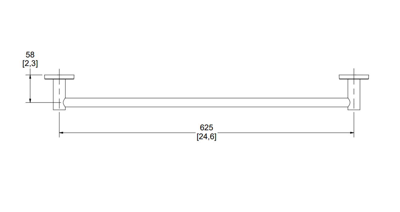 Toallero Clásica Ii De Barra 205 Helvex