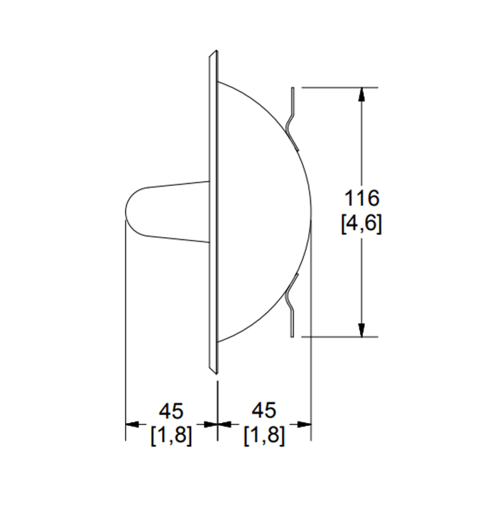 Portapapel Clásica De Empotrar 104 Helvex