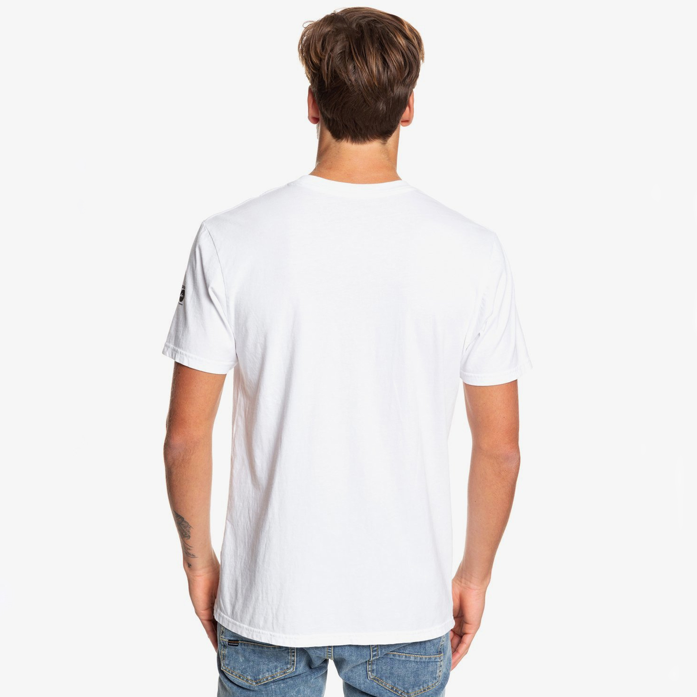 Playera Quiksilver Hombre Blanco Omni Logo EQYZT05335WBB0