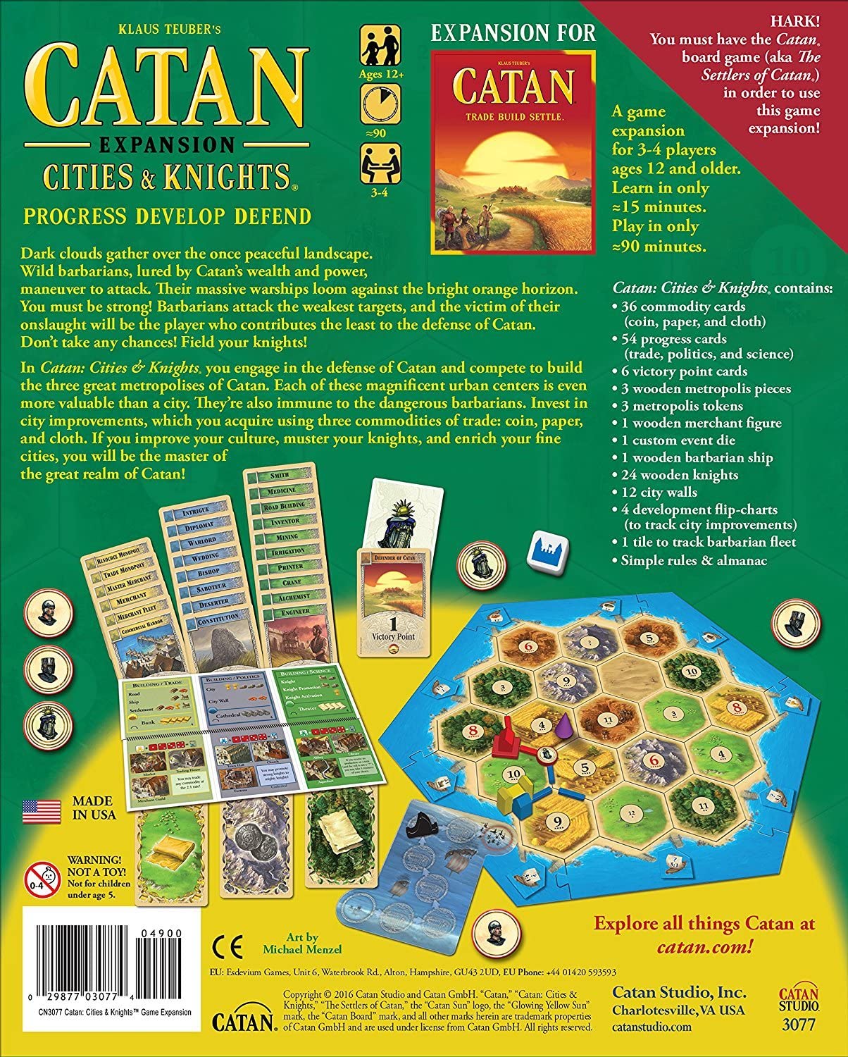 CATAN Cities & Knights 5 - 6 Jugadores Ampliacion