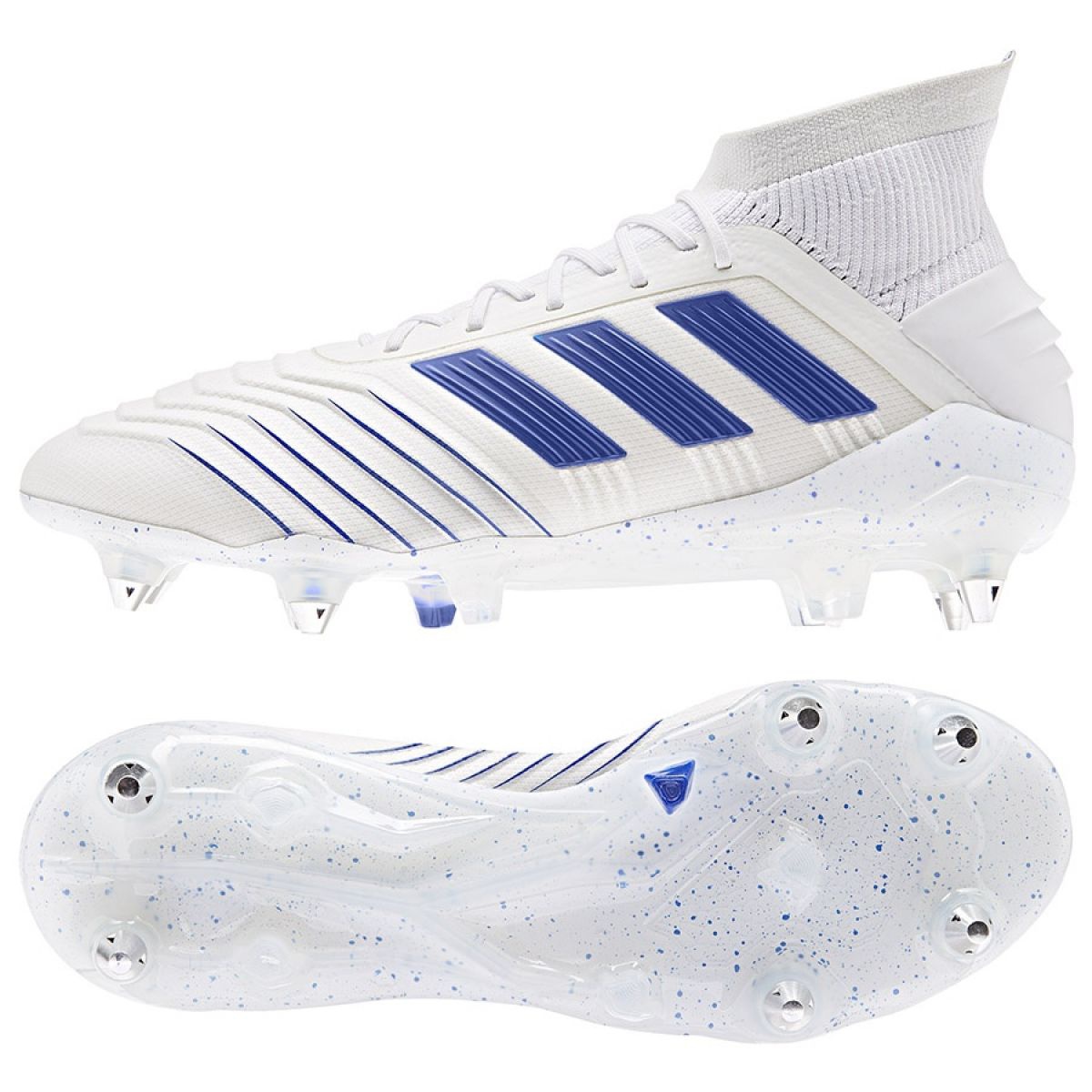Zapatos Adidas Predator 19.1 SG (Aluminio) Blanco D98055