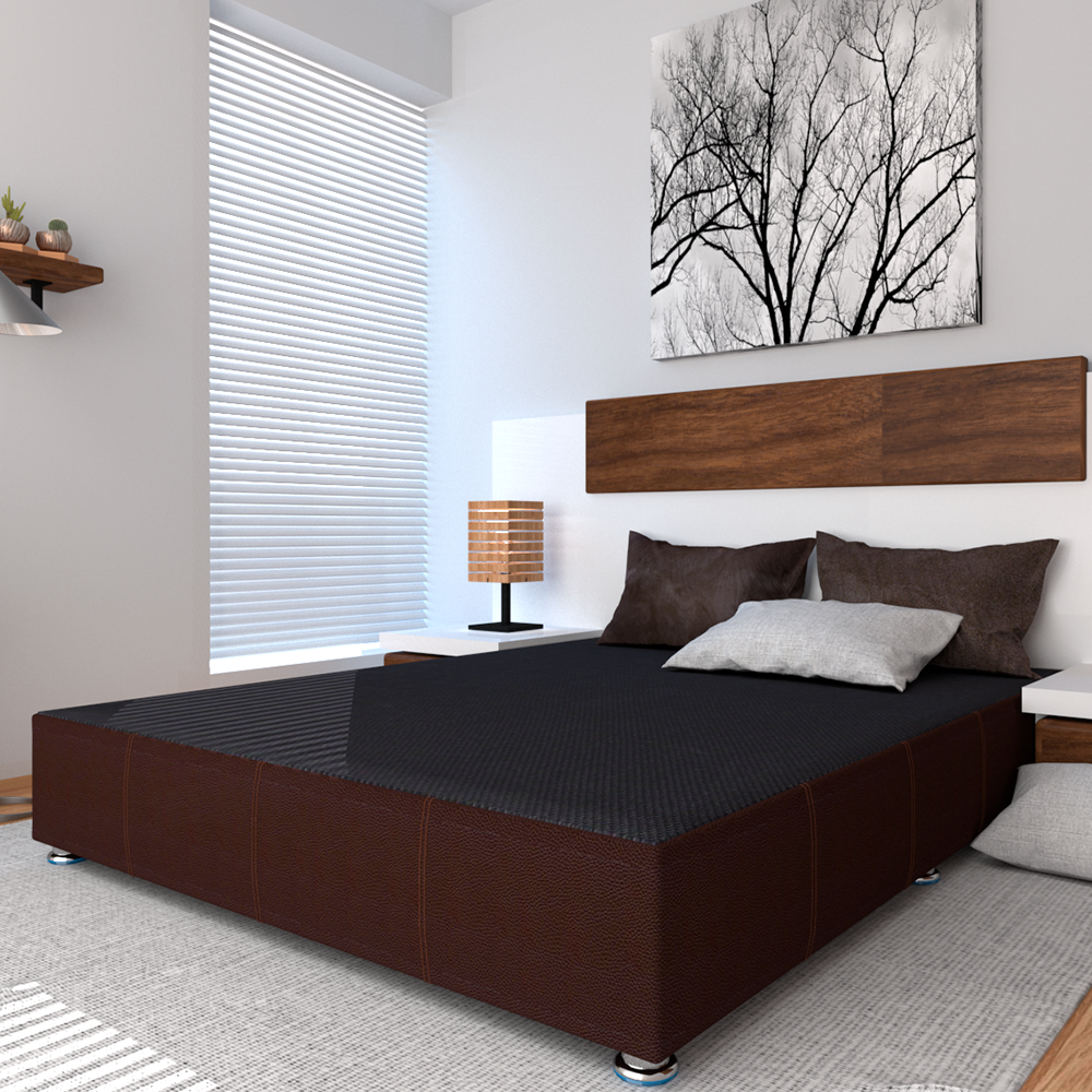 Base Box Matrimonial Gamma Tacto Chocolate con Patas