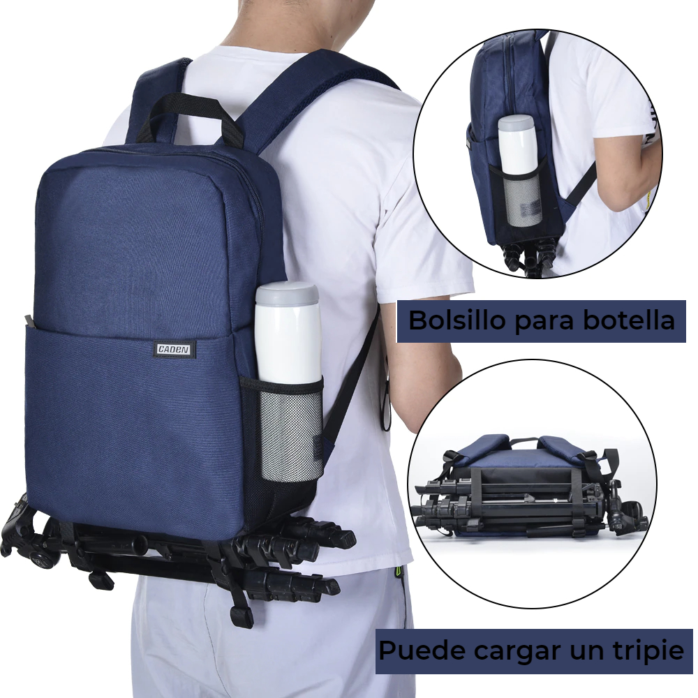 Mochila Profesional Para Cámara Dslr Gran Diseño, Resistente