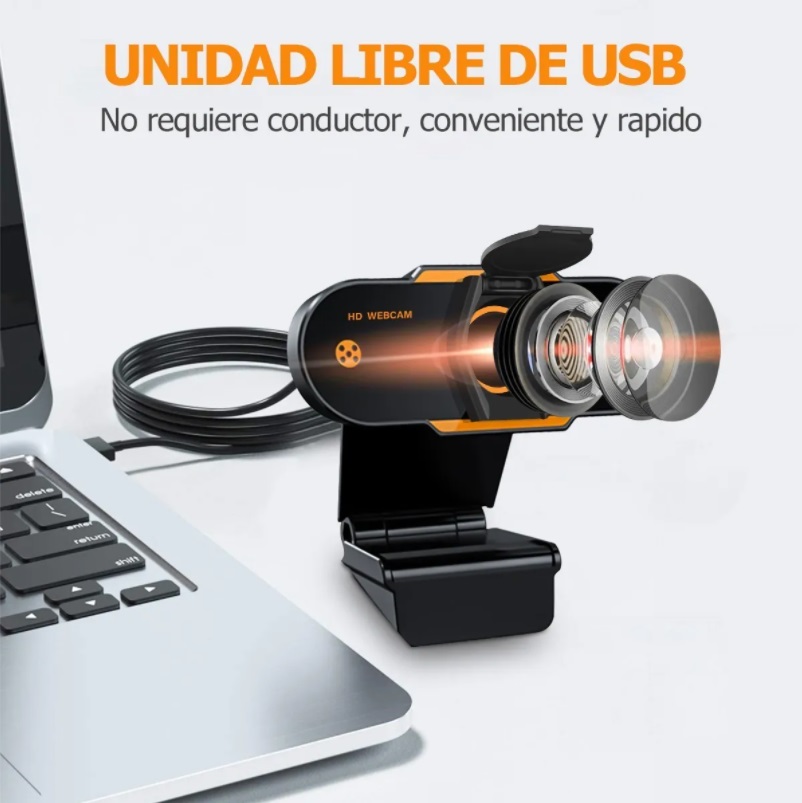 Cámara Web Con Micrófono Para Videoconferencia