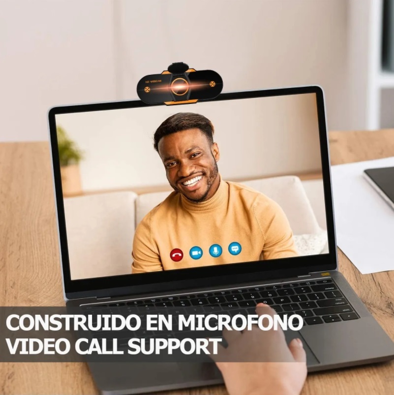 Cámara Web Con Micrófono Para Videoconferencia