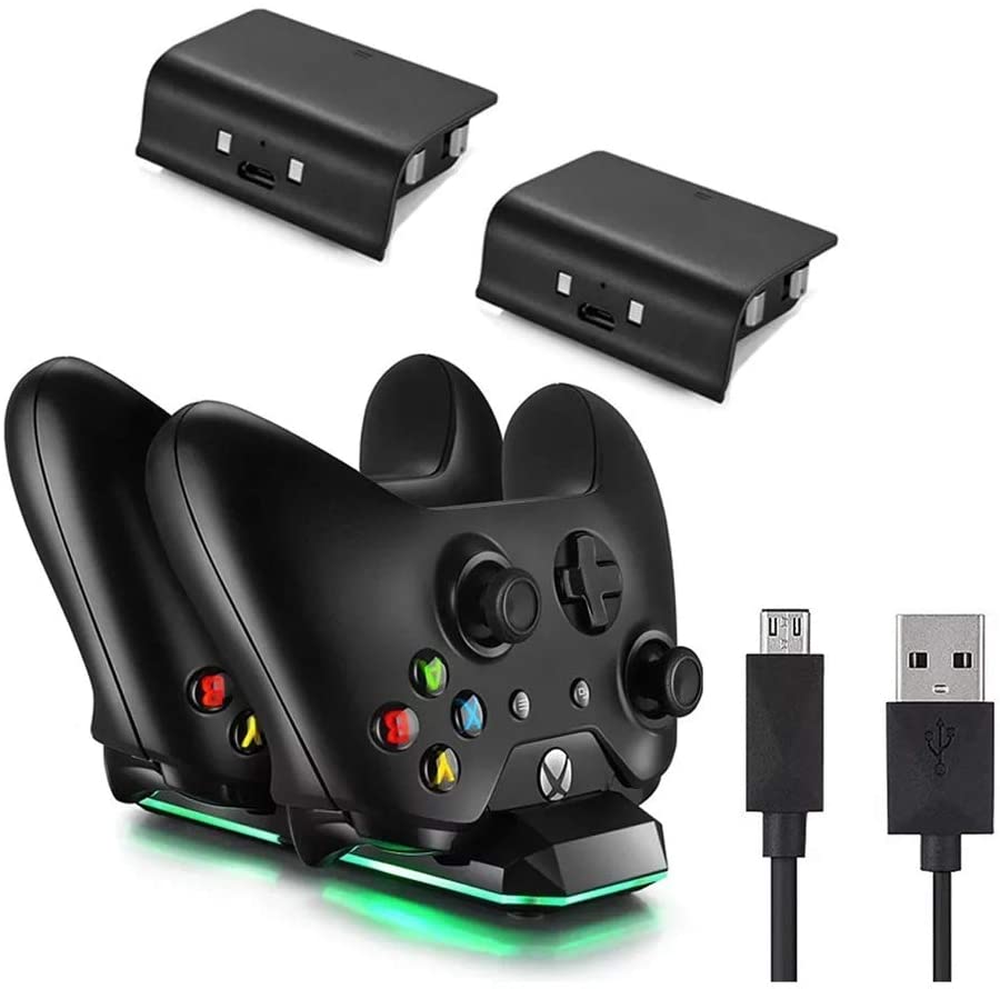 Xbox One S Kit Carga Y Juega Dual Nuevo -Negro