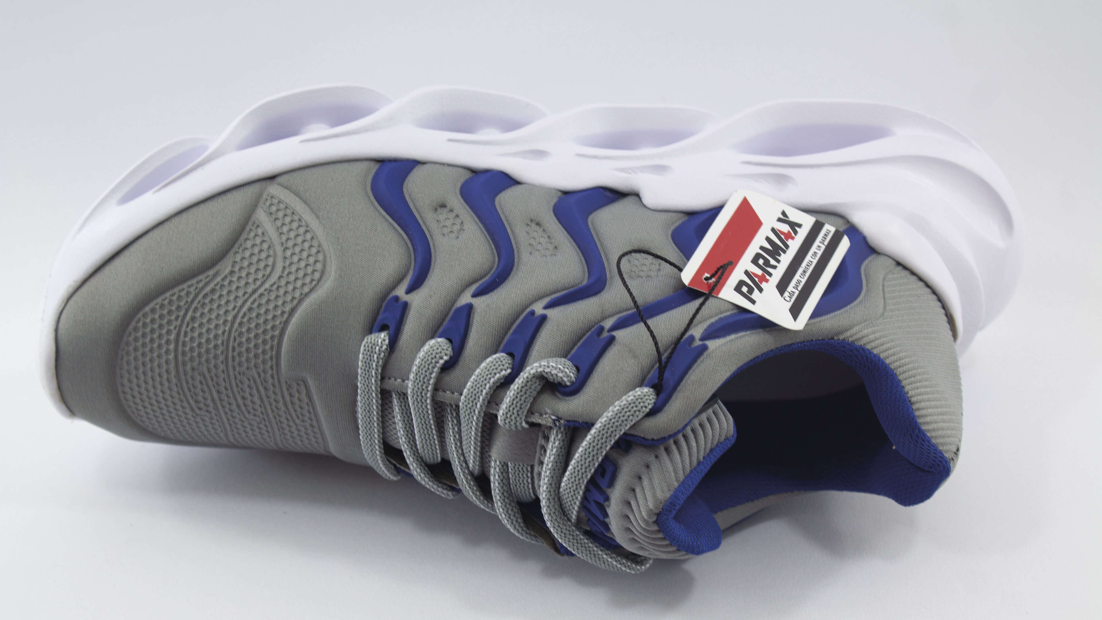 Tenis Parmax Para Hombre Color Gris Azul