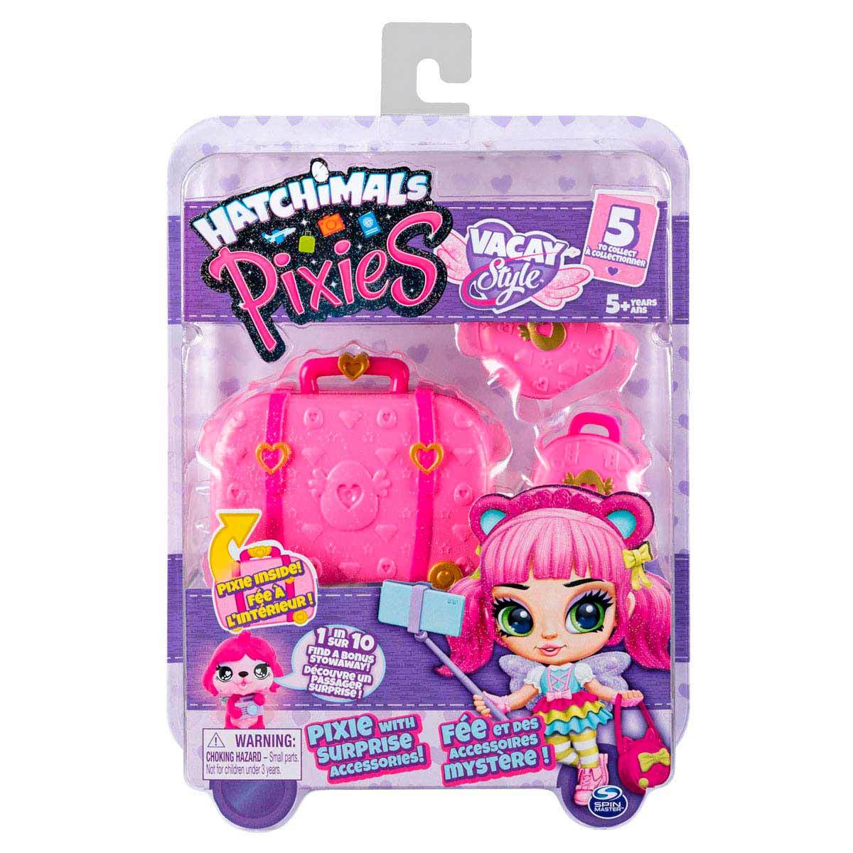  Hatchimals Pixies De Vacaciones Vacay Style Rosa Spin Master