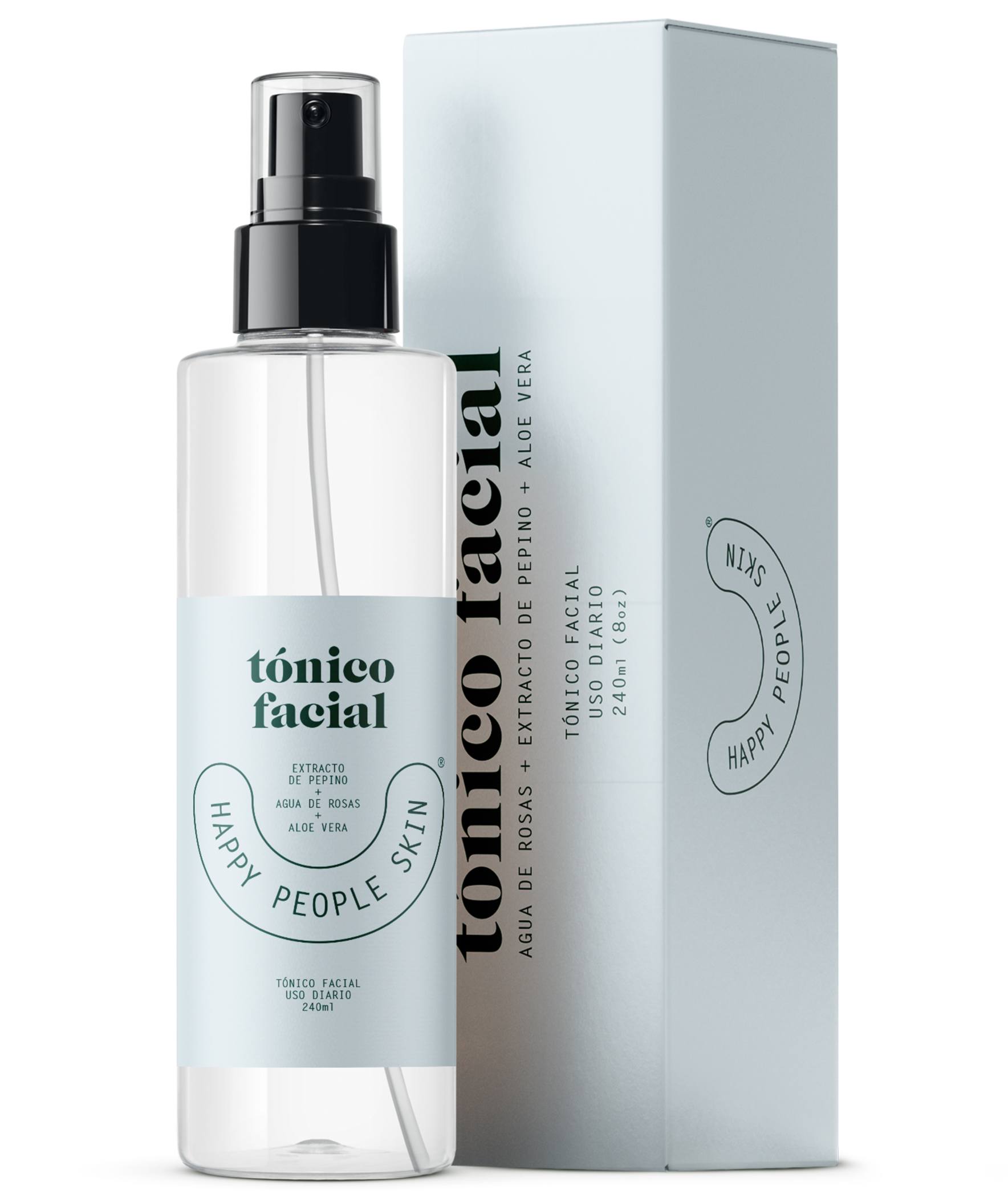 Tonificador Facial Happy People Skin 240ml Productos Belleza