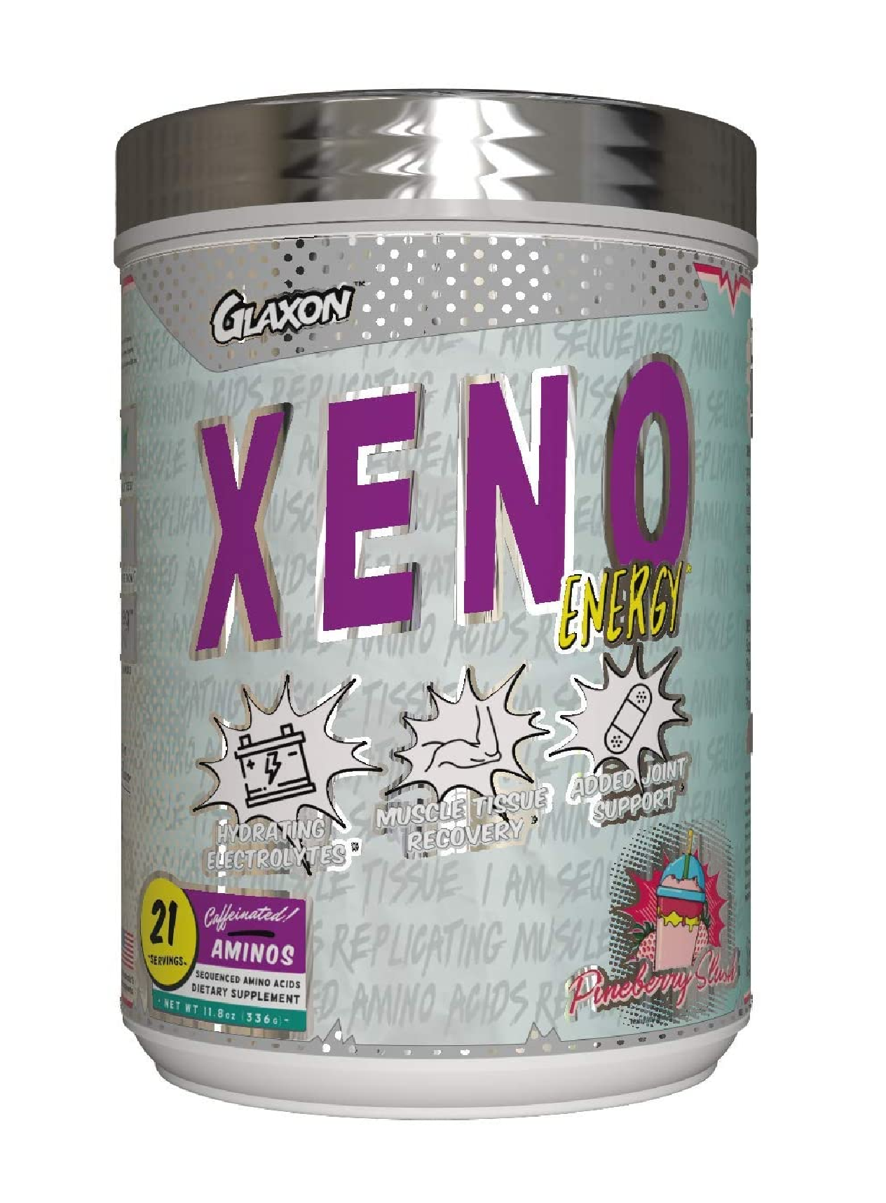 Xeno Energy Amnioácido mas Cafeína  BCAA & EAA 212 servicios 12.8 Onzas