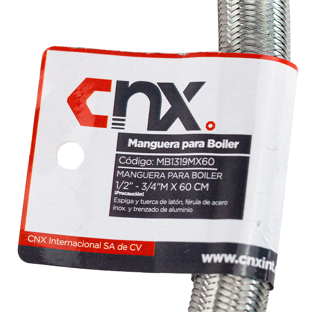 Manguera para Boiler 1/2" * 3/4" M 60 CM 
