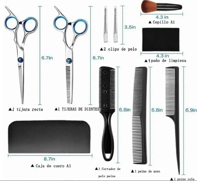 Juego De Tijeras Profesionales Para Cortar Cabello