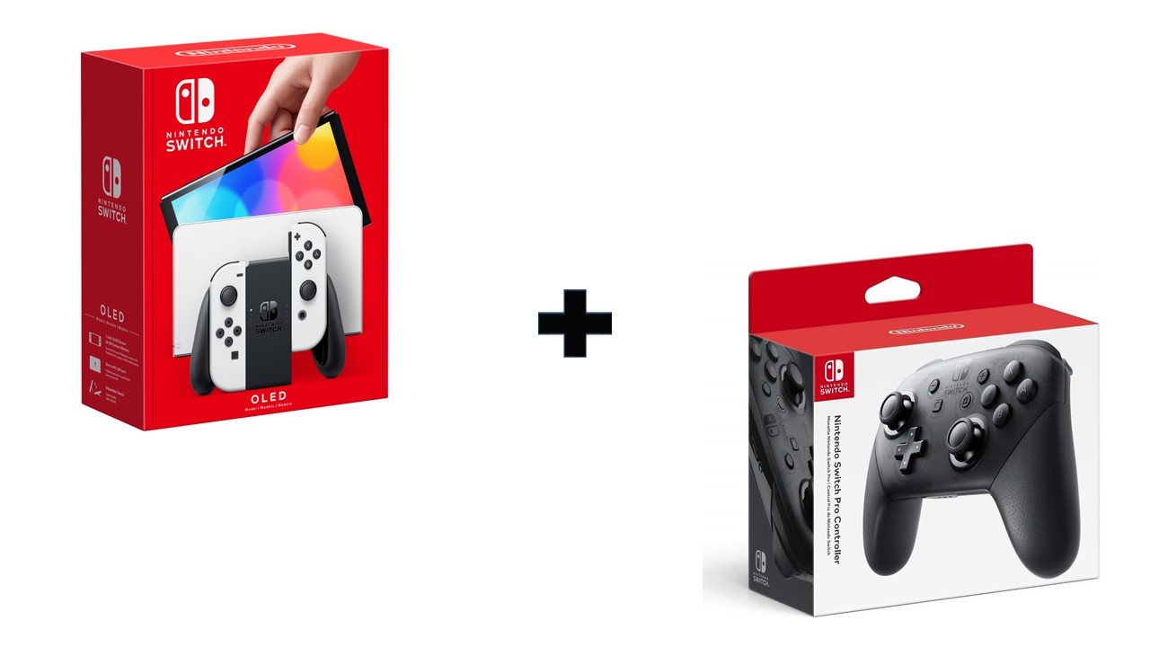 Consola Nintendo Switch OLED Blanco + Control Pro
