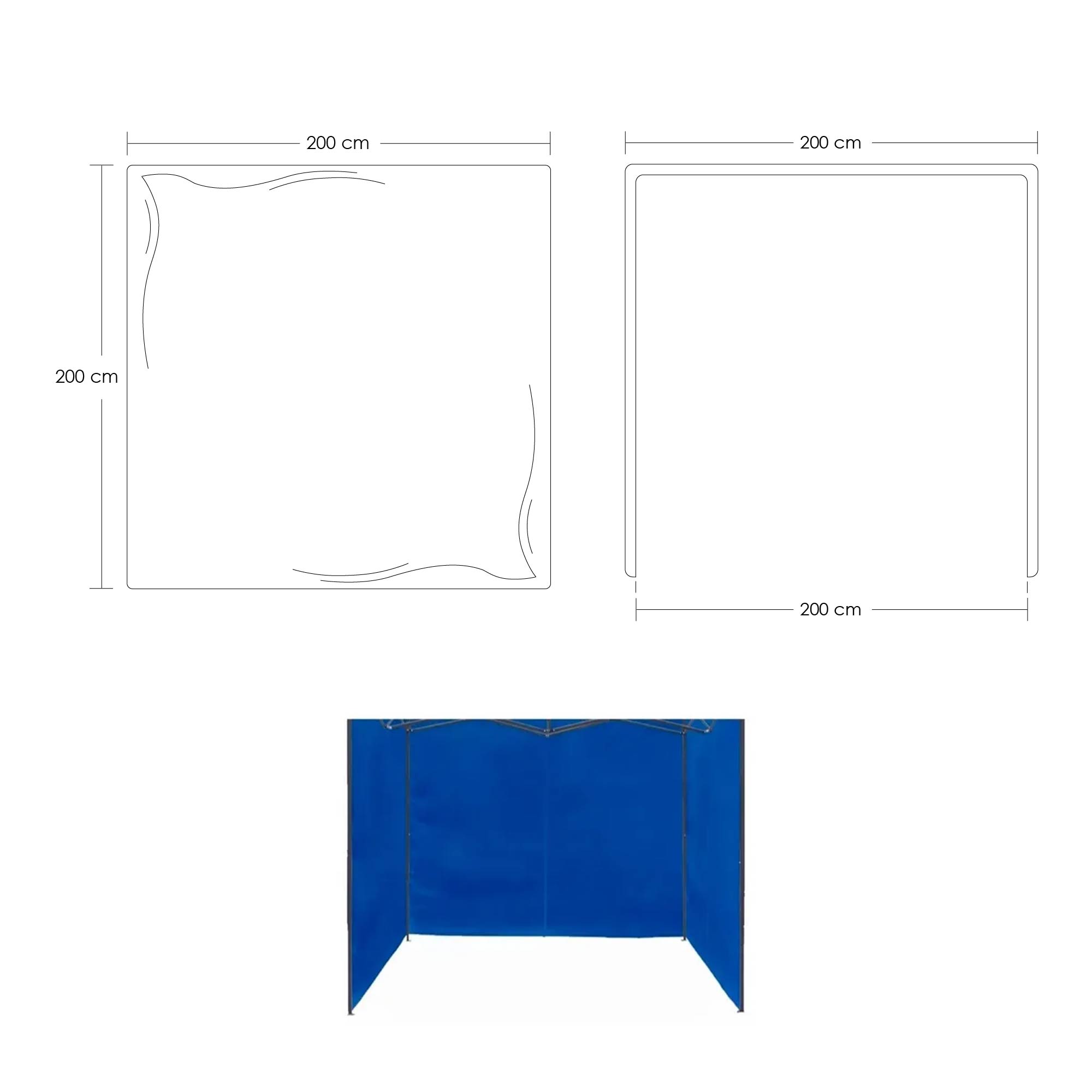 Paredes Toldo 2x2 (sin Estructura Sin Lona)100% Impermeable