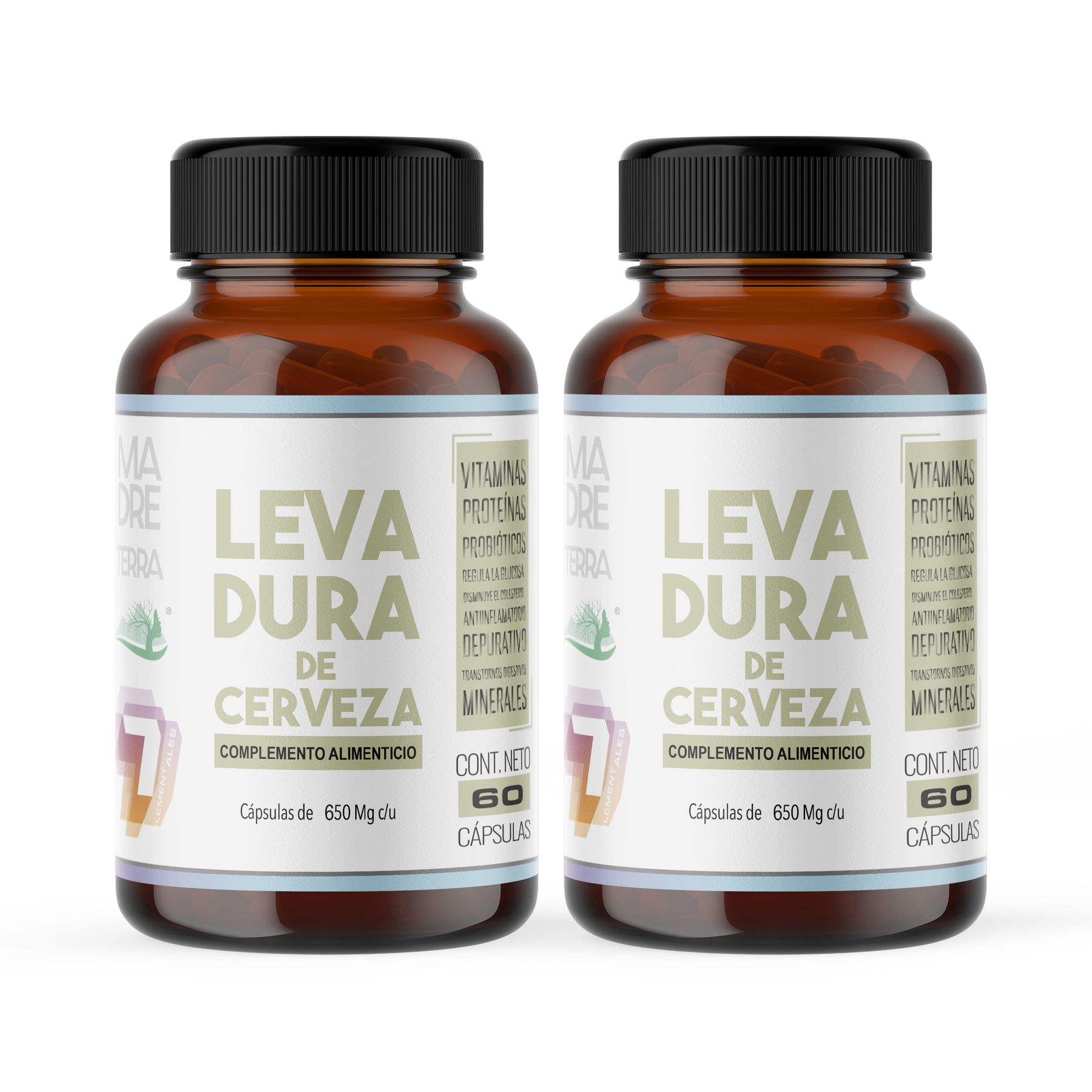 Levadura de Cerveza Orgánica 2 Pzas