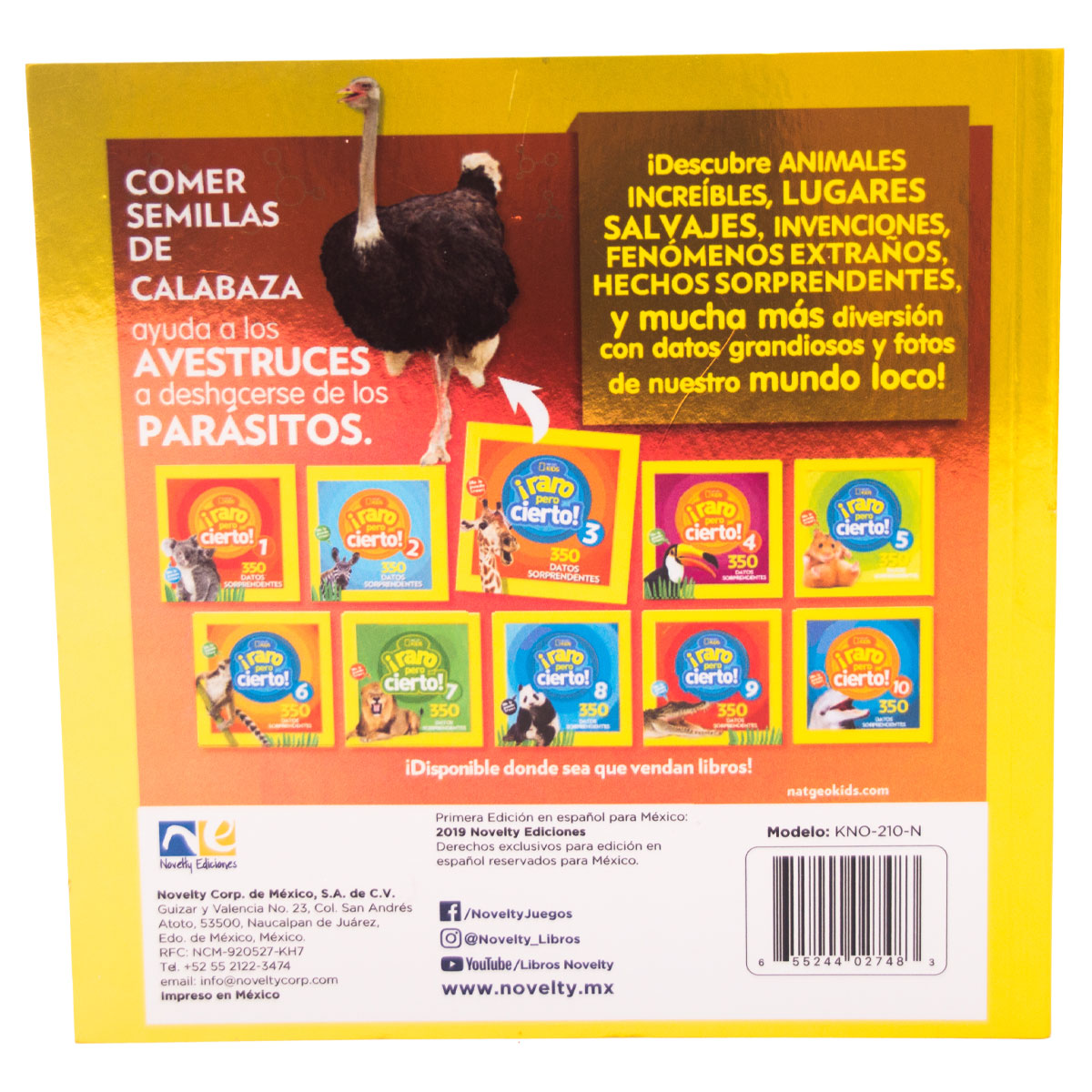 Libro Educativo Raro Pero Cierto 3 - Novelty