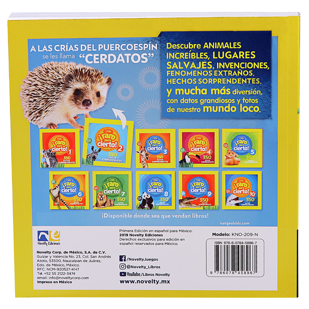 Libro Educativo Raro Pero Cierto 2 - Novelty