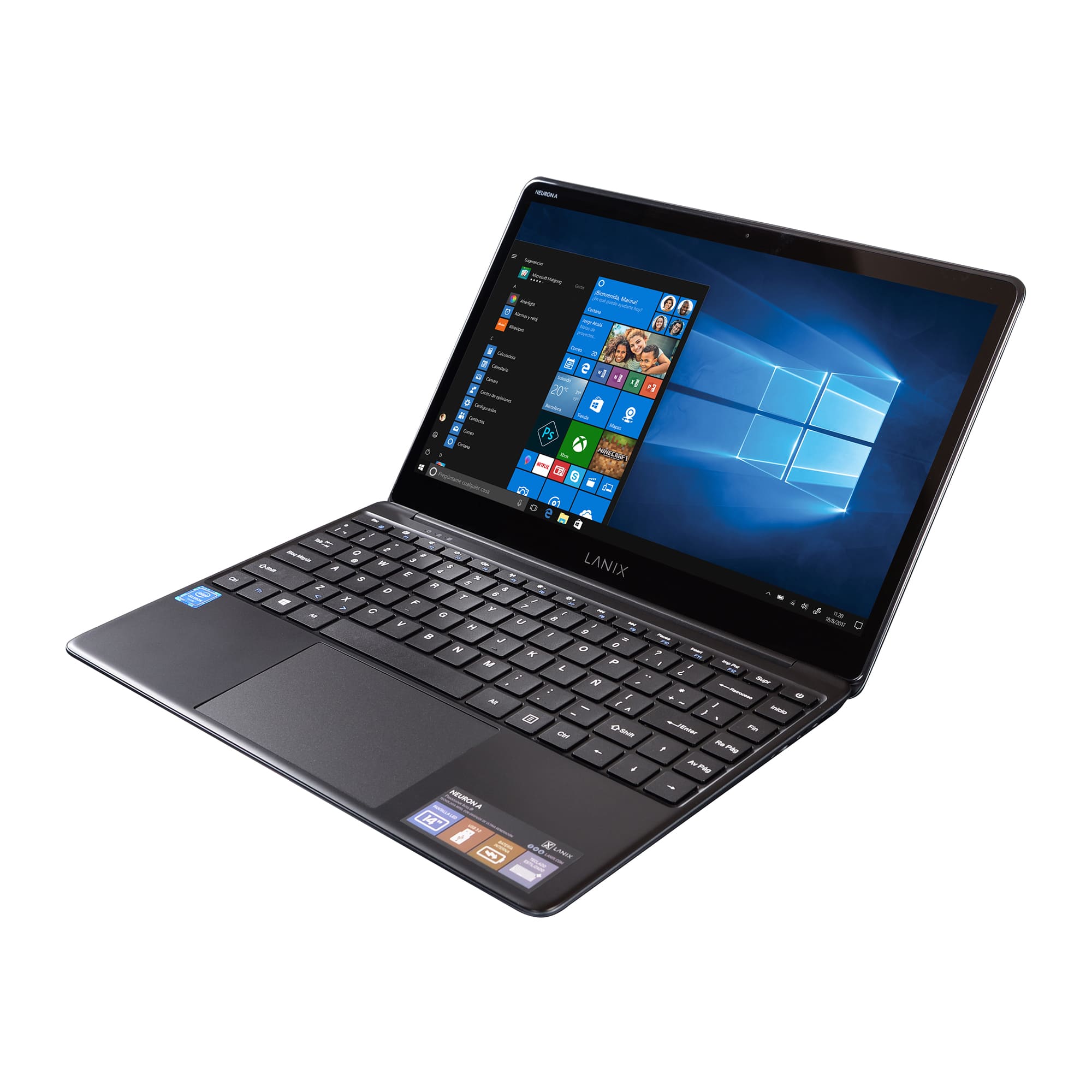 Lanix Neuron A de 14',' Intel Celeron J4005, 8GB RAM, 512GB SSD, Windows 10 Home