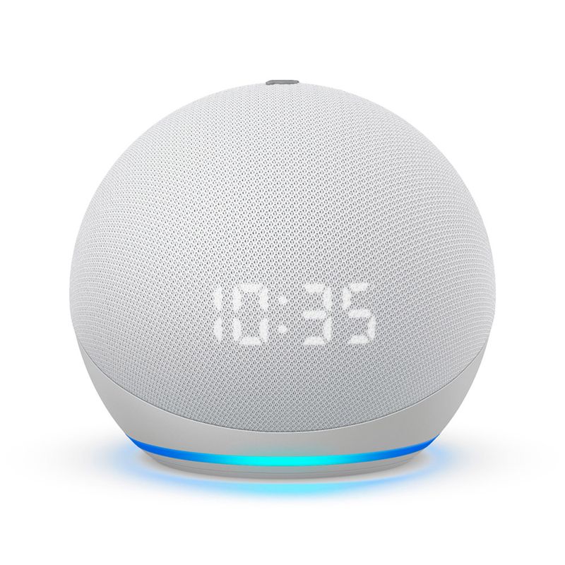 Amazon Echo Dot 4a Generación con Reloj Blanco