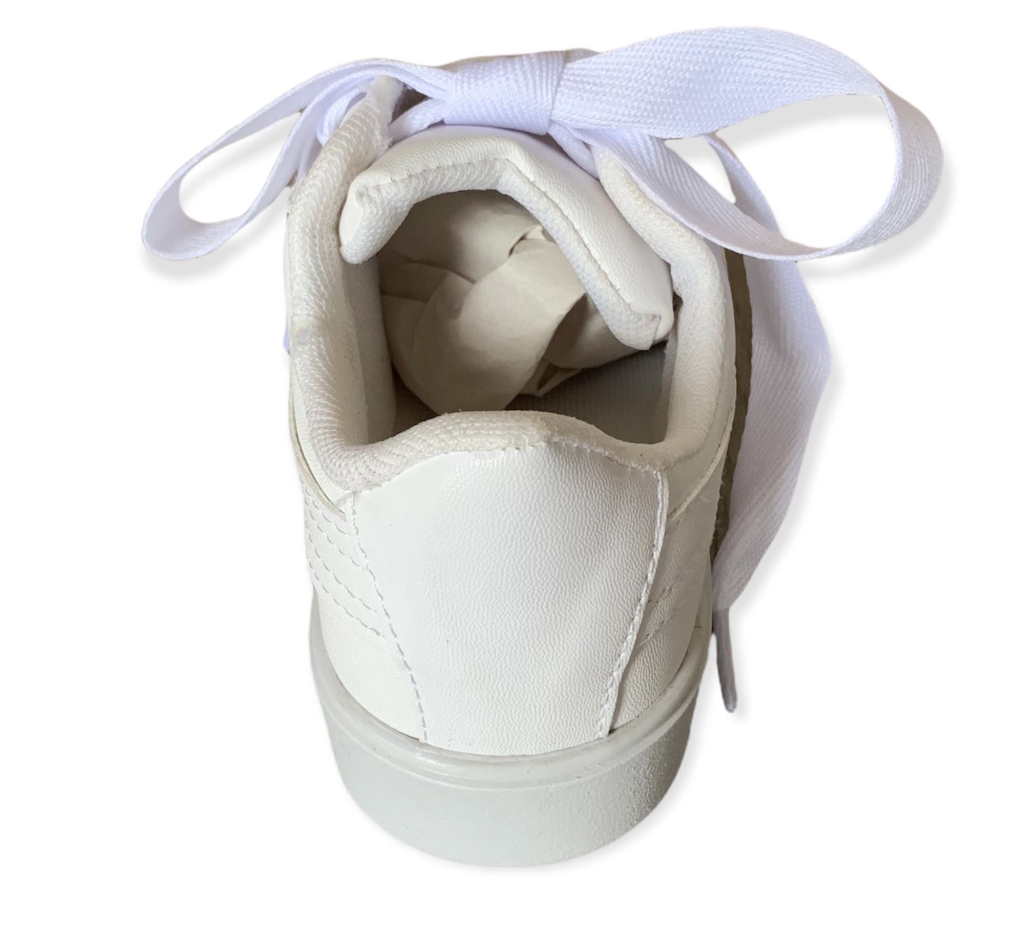 Tenis de moda para dama Hurka Color Hueso con agujetas gruesas