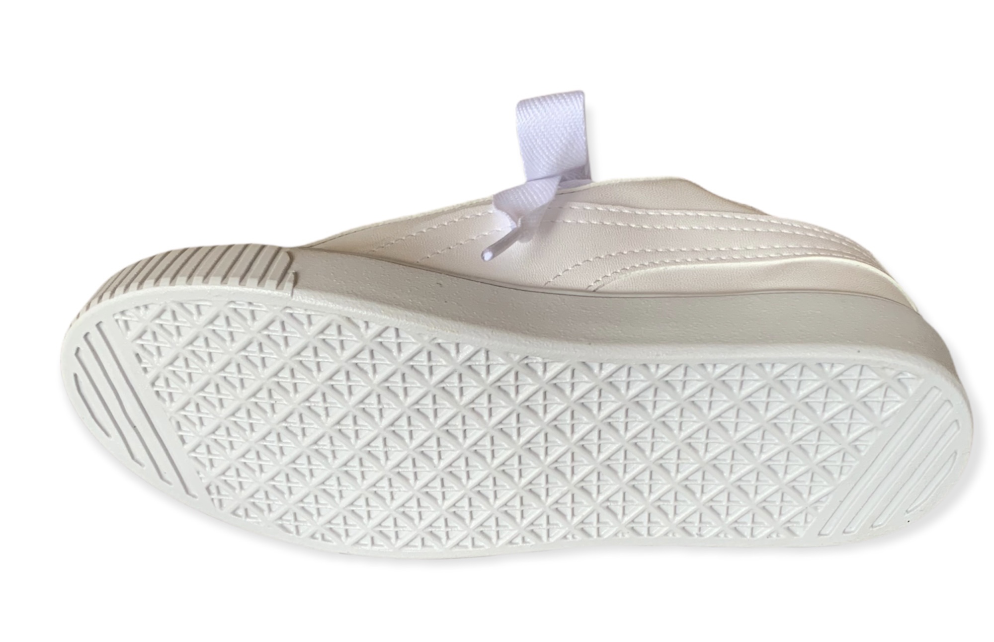 Tenis de moda para dama Hurka Color Hueso con agujetas gruesas