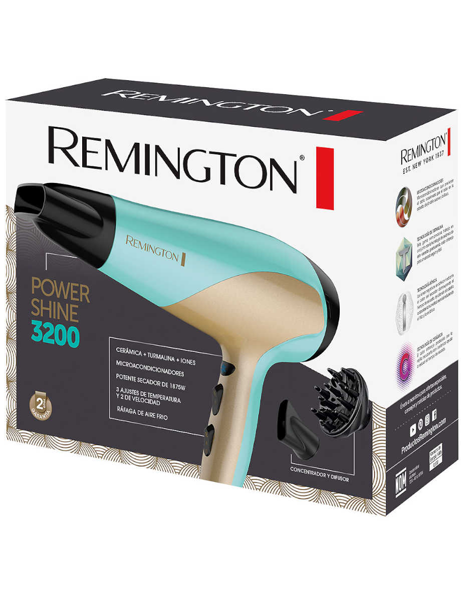 Secadora Remington Power Shine 3200 Azul 