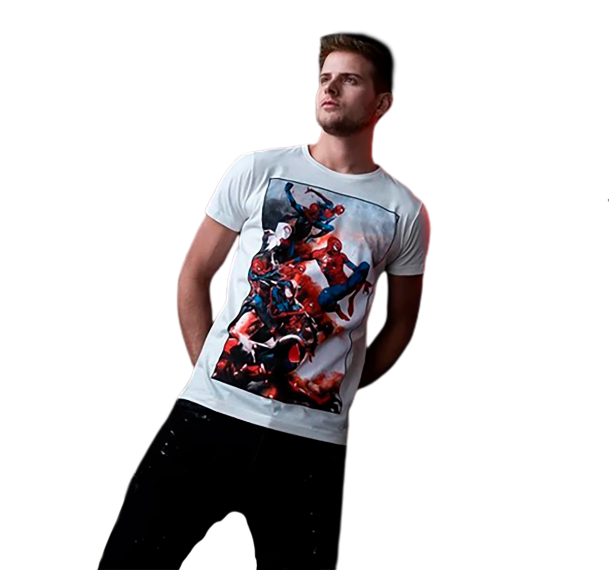Playera Spideys Assemble Mascara De Latex Spiderman