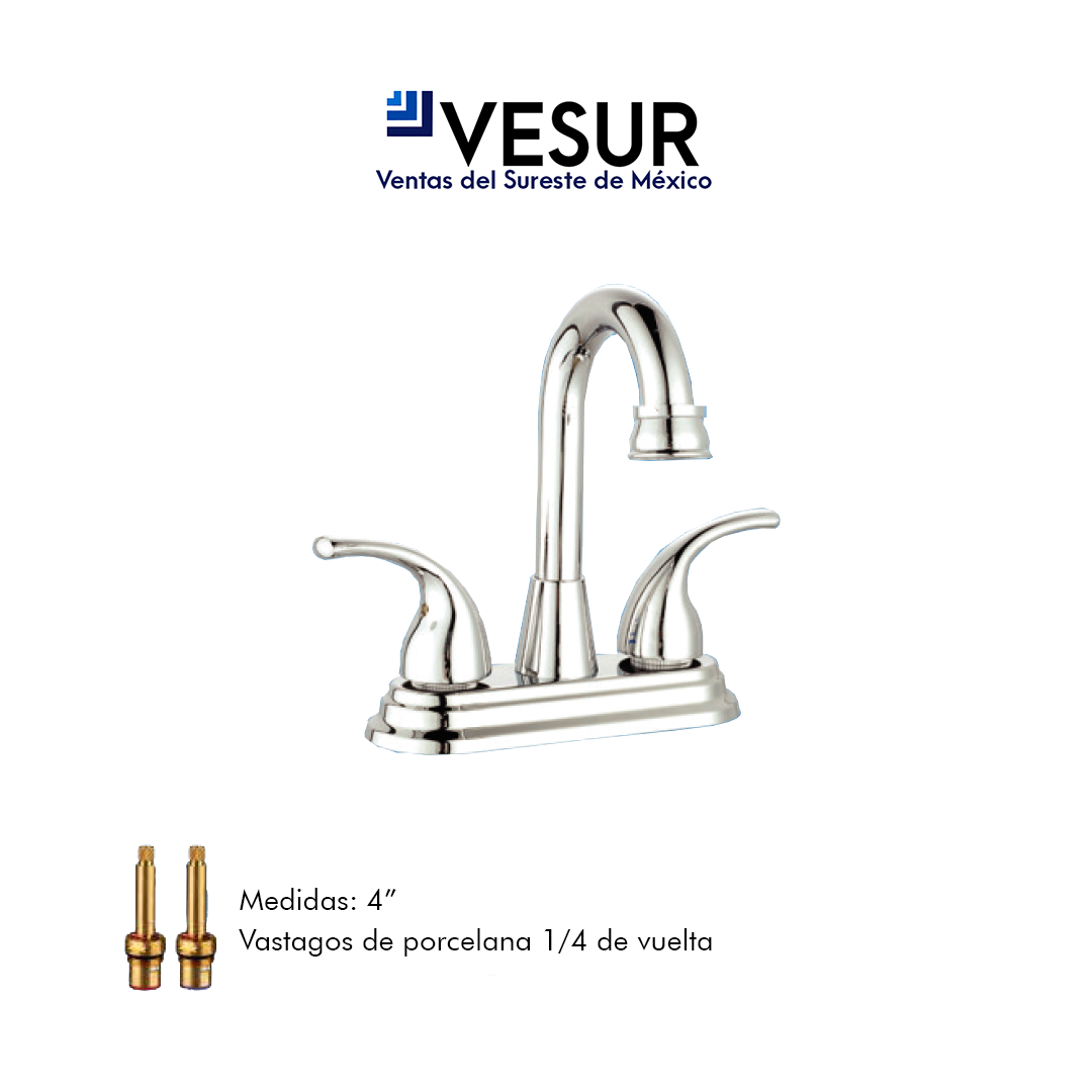 Mezcladora p/Lavabo Acero inoxidable - Roal Flux