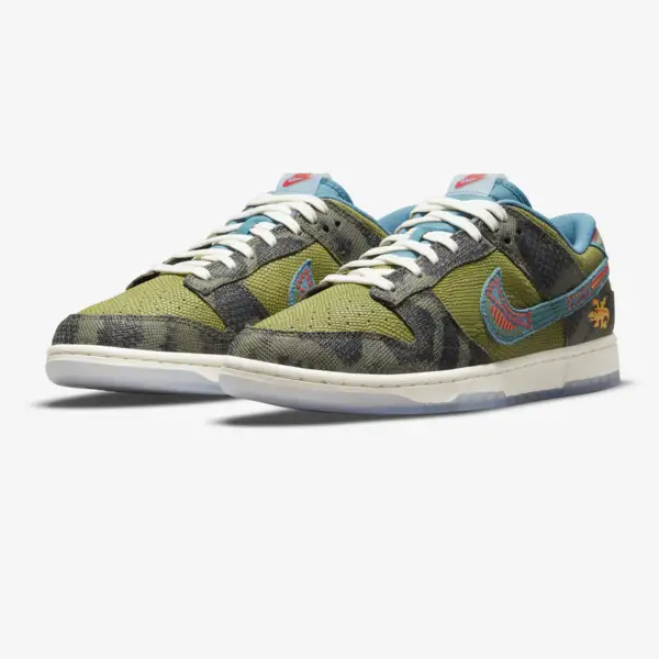 Tenis Nike Dunk Low Prm Verde Deportivo Talla #27 Hombre