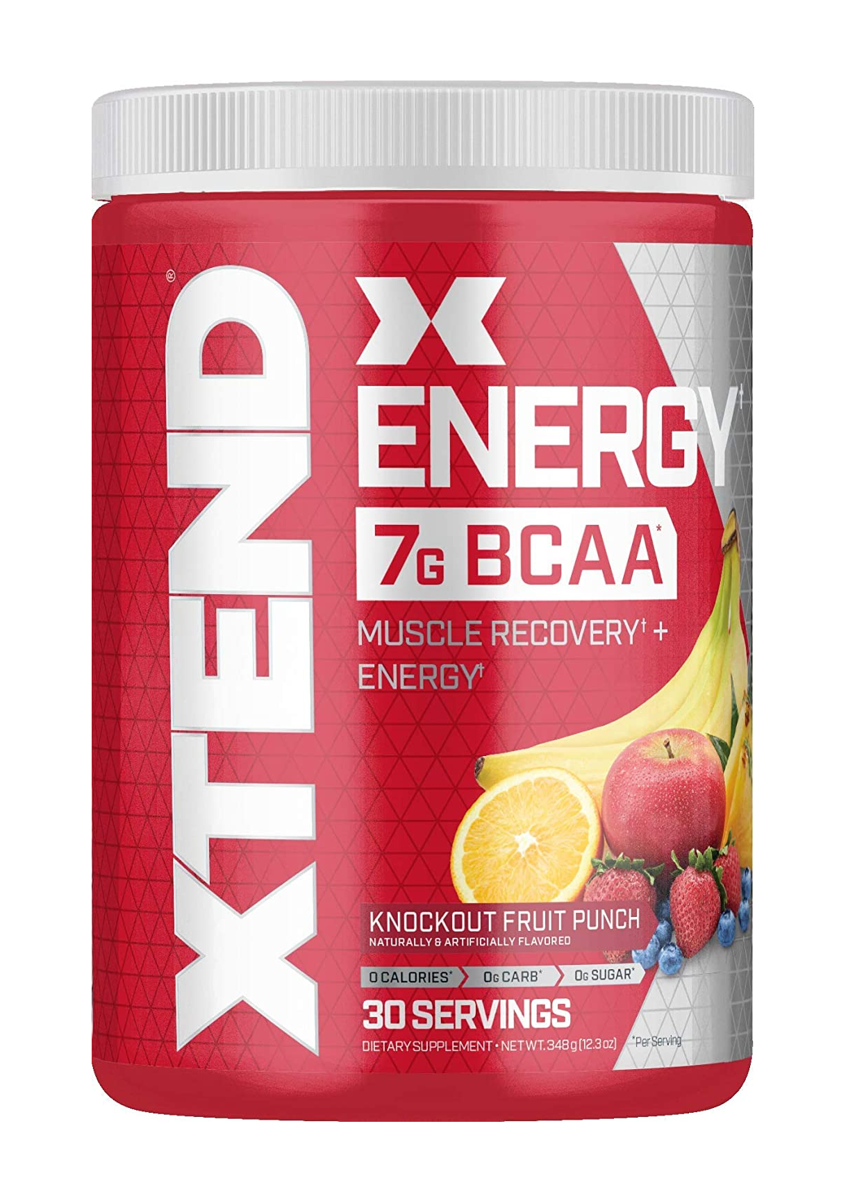 Scivation Energy BCAA preentrenamiento sin azúcar con aminoácidos 30 porciones 14.4 Onzas