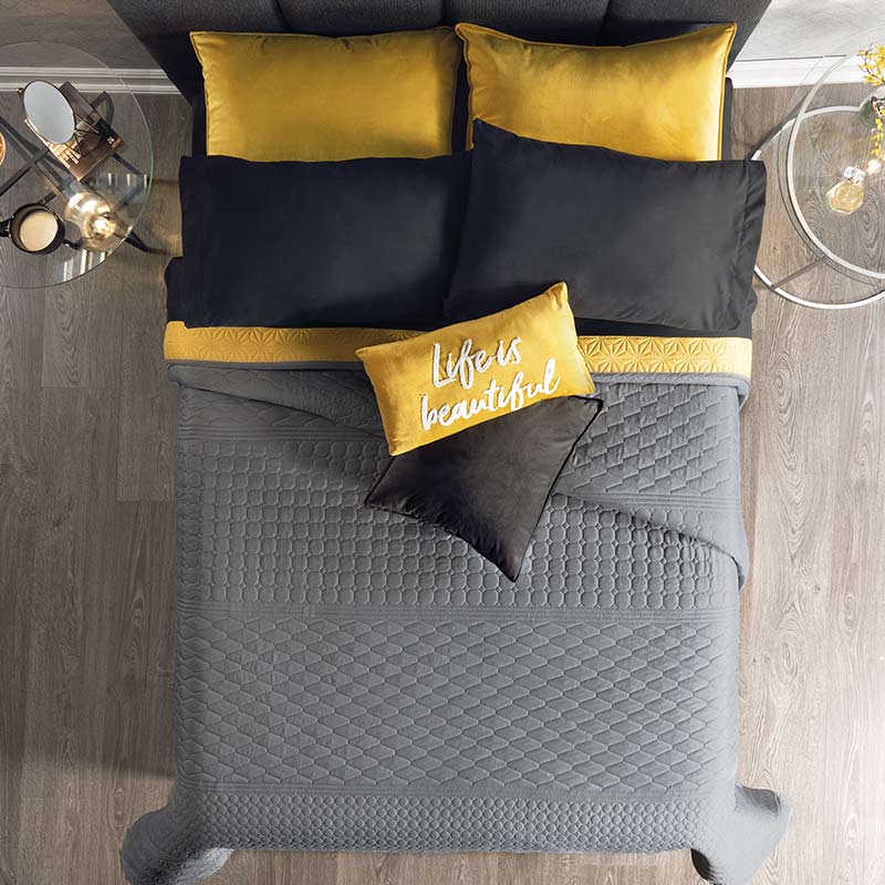 Edredón Novo Mostaza Matrimonial - Vianney 