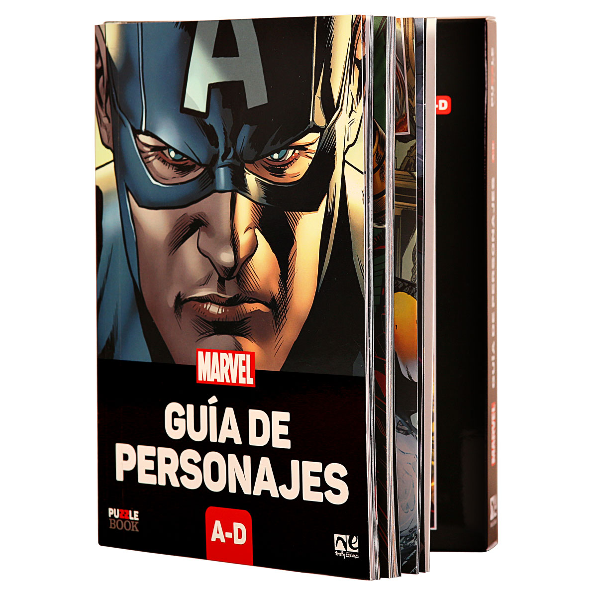 Guía de Personajes Marvel A/D + Rompecabezas - Novelty