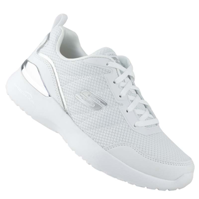 TENIS SKECHERS SKECH AIR 149660 BLANCO PLATA PARA CORRER