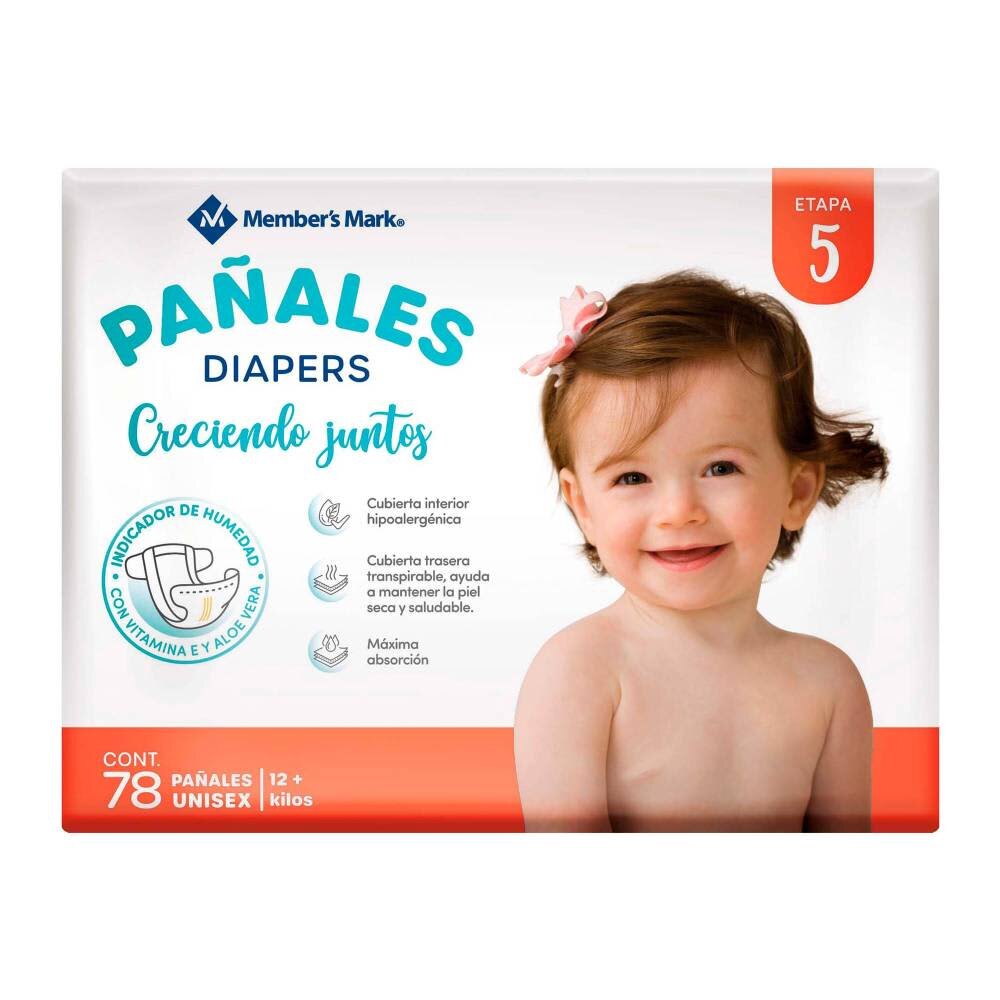 Pañales Etapa 5 Member's Mark 78 pzas
