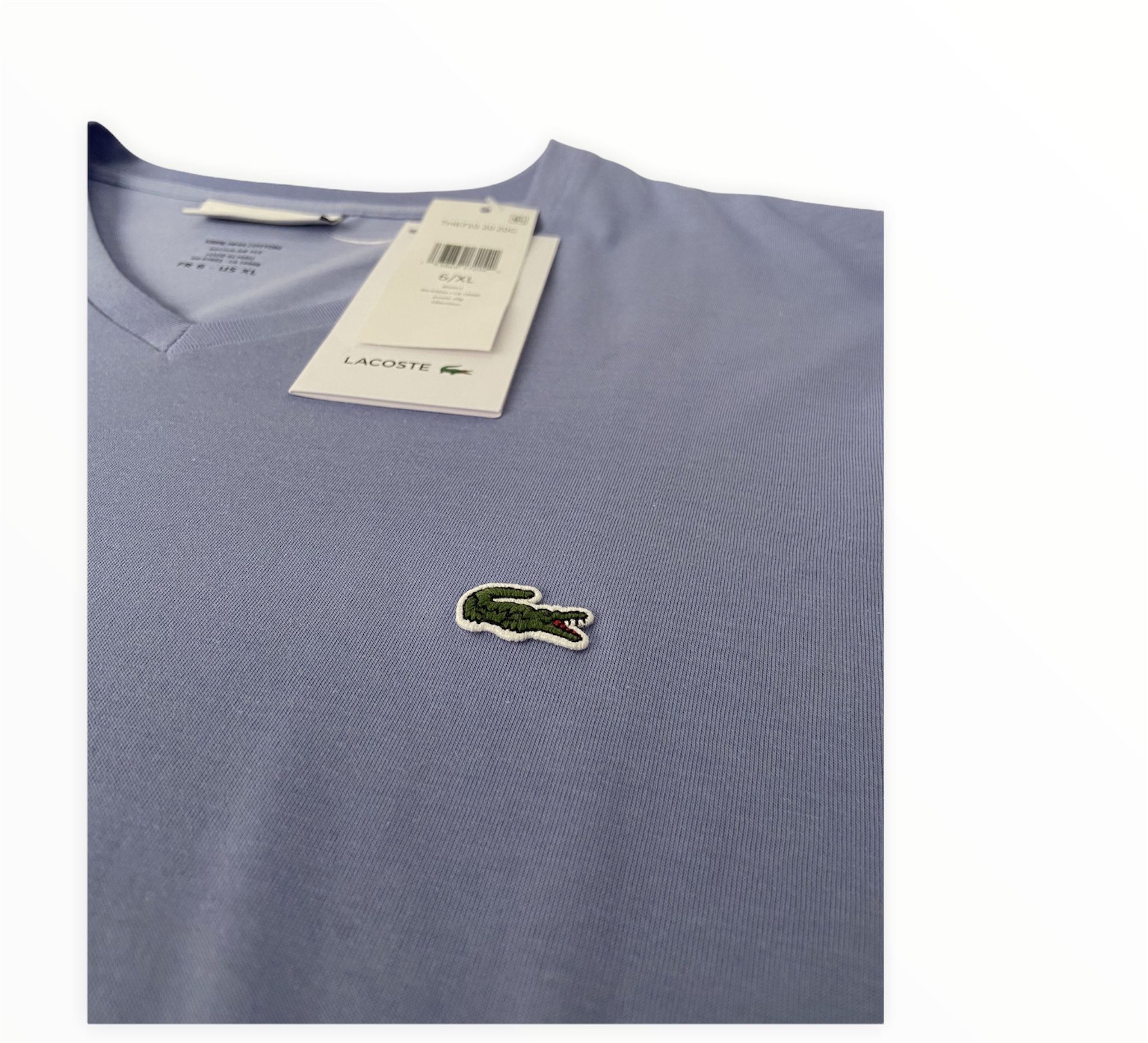 PLAYERA LACOSTE DE CABALLERO CUELLO V ORIGINAL