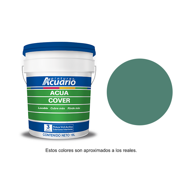 Pintura Acuario Acua Cover Cubeta 19 Lt Color Verde Intenso VA91790