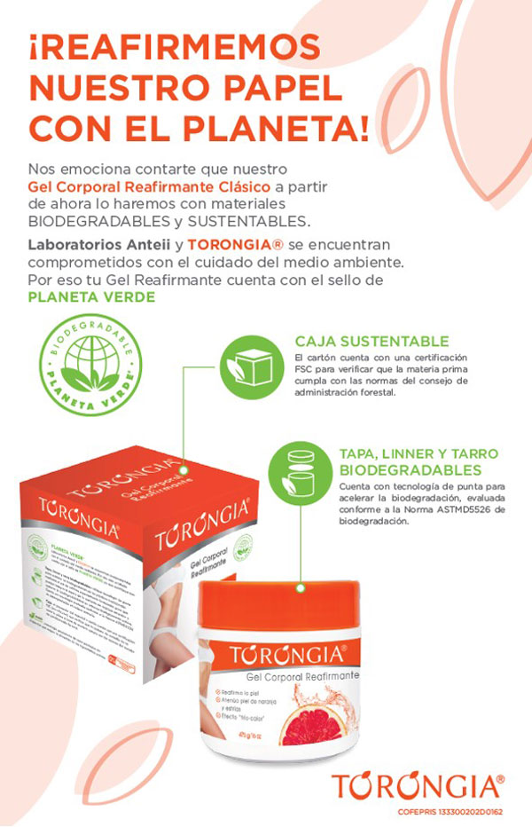 Torongia Gel Corporal Reductor Reafirmante Estrias 475g de 2 Piezas