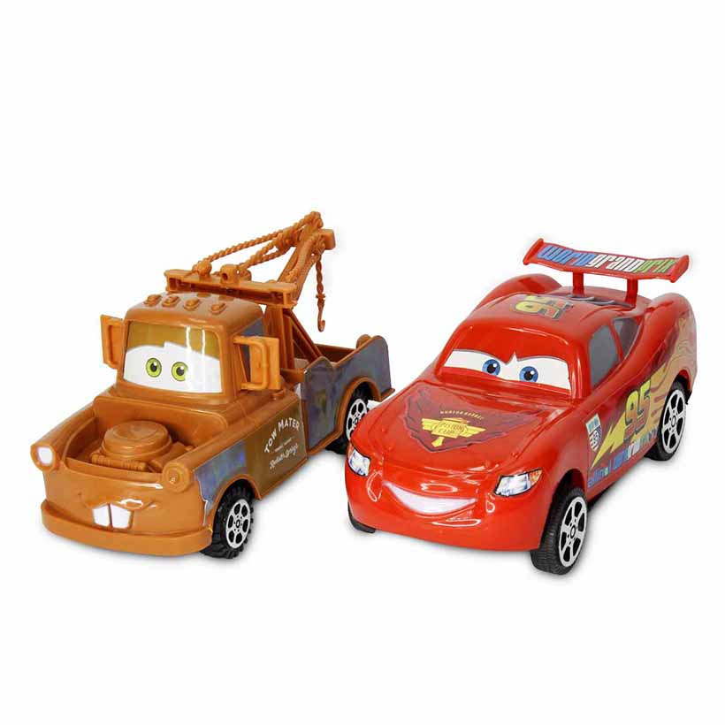 Coche Fricción Rayo Mcqueen Y Mate Cars T358584