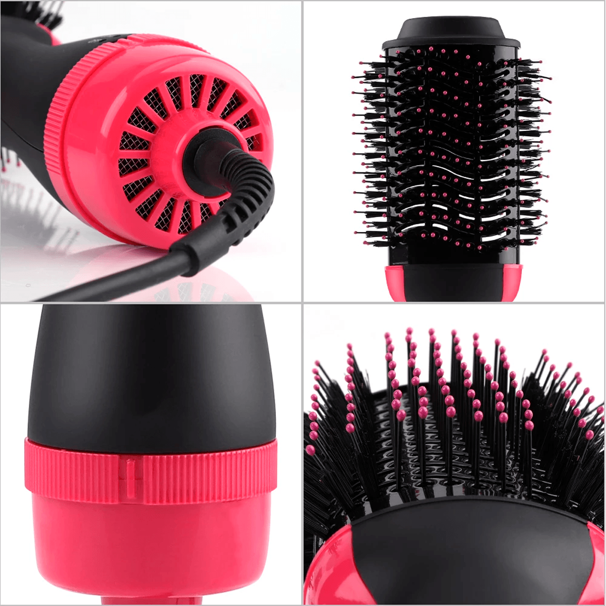 Cepillo Secador De Cabello  Anti-Frizz + Mousse Tresemmé Extra Firme 200 ml +  Tresemmé Super Acondicionador 1 Minuto