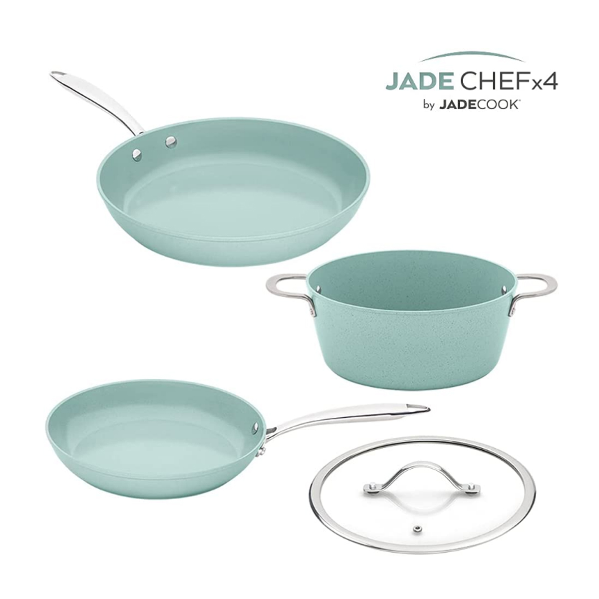 Batería de Cocina Jade Cook 14 Piezas de Aluminio