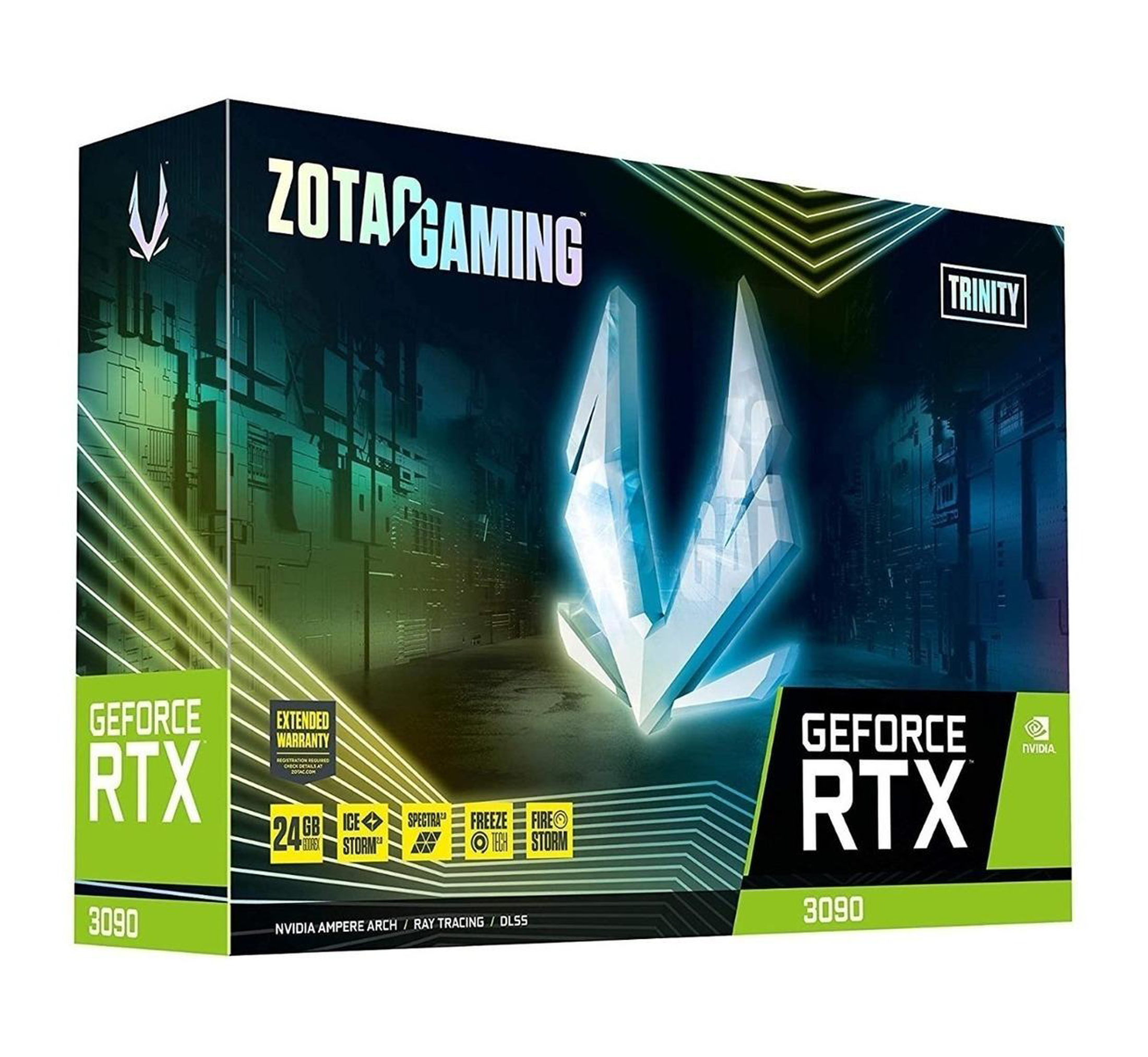 ZOTAC Tarjeta de video gaming GeForce RTX 3090 Trinity 24GB GDDR6X