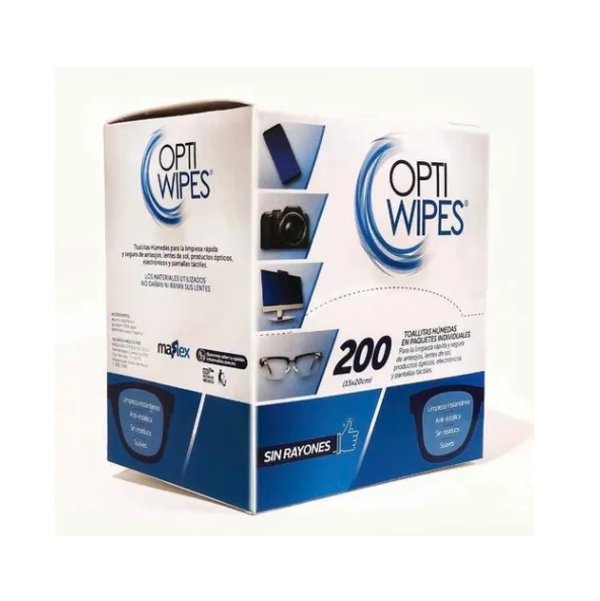 Optiwipes Toallitas Húmedas Individuales C200pzs