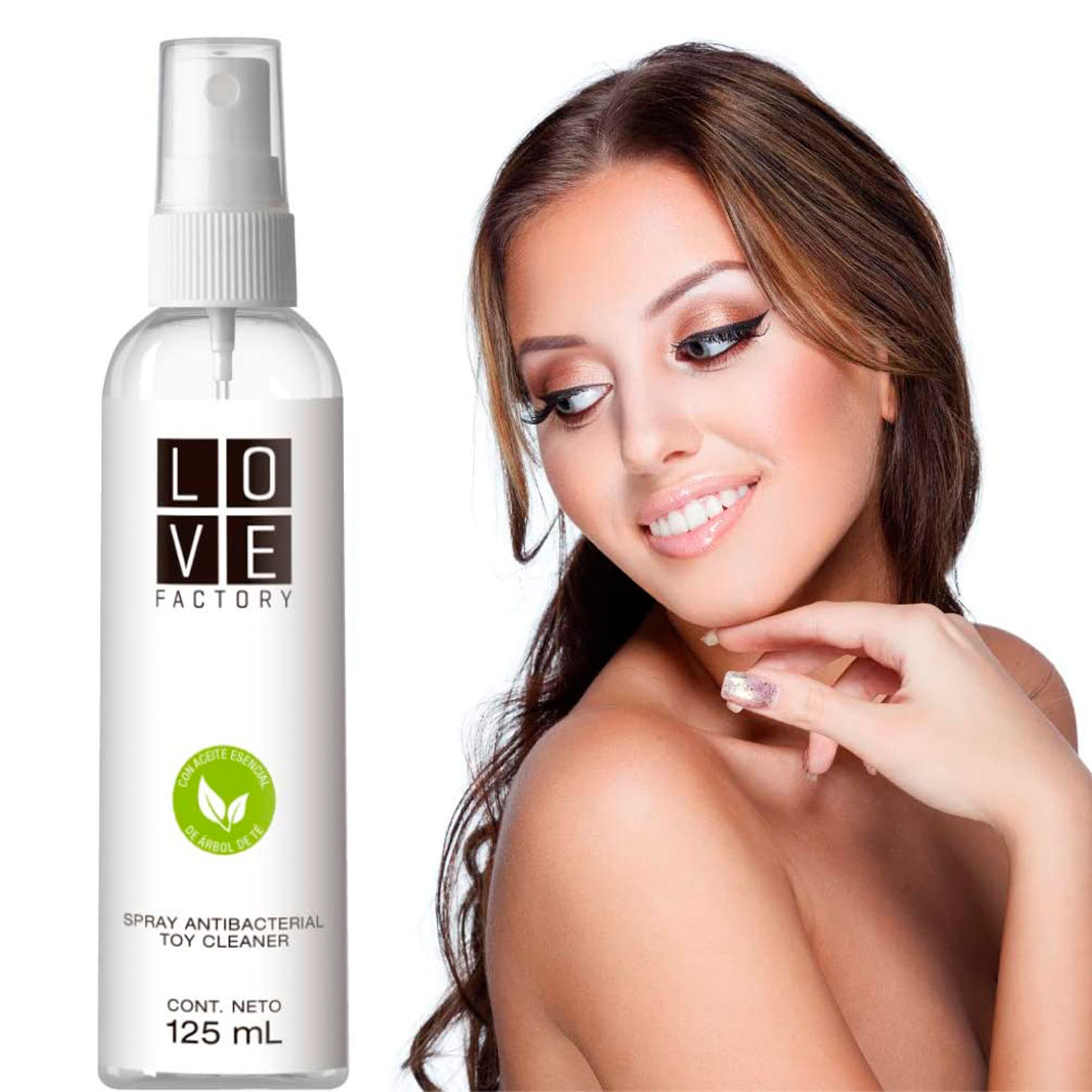Liquido Antibacterial Limpiador de Productos Íntimos Love Factory Cont. 125 ml
