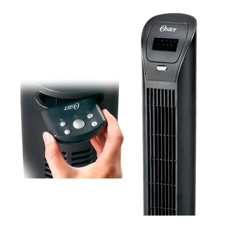Ventilador Torre Control Oster OTF9115R Negro