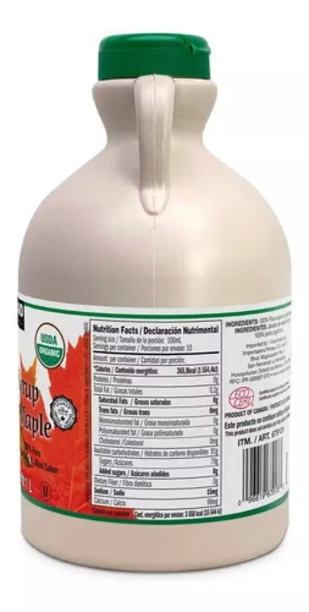 Jarabe De Maple Orgánico 1 Litro Kirkland Arce Syrup