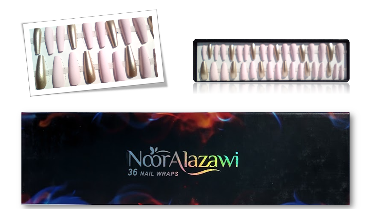 36 Uñas postizas con punta semi cuadrada o bailarina combinadas.