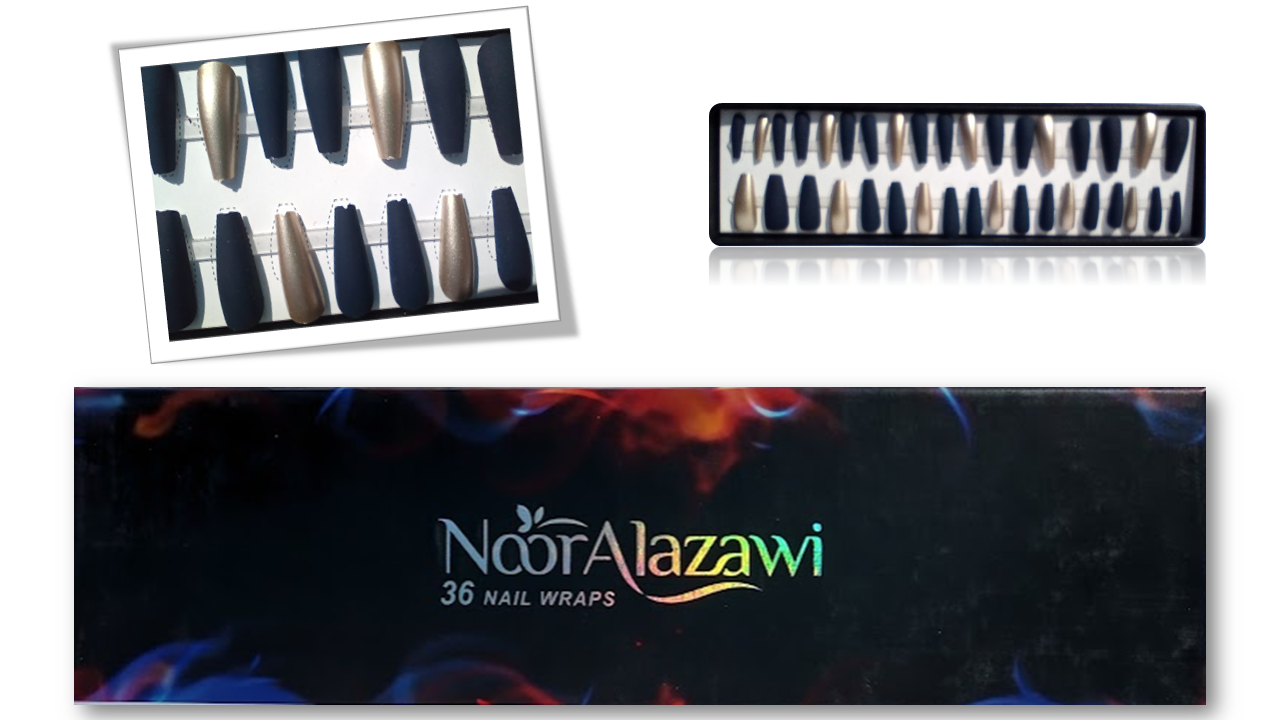 36 Uñas postizas con punta semi cuadrada o bailarina combinadas.