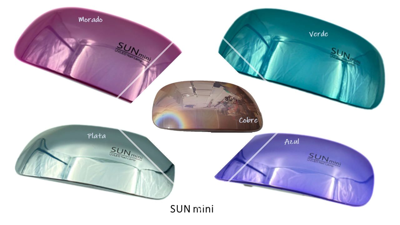 Lampara Led Uv Para Uñas Sun Mini Tornasol Colores Manicure