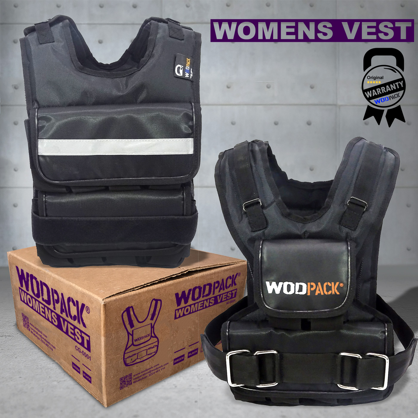 Chaleco de peso 14 K Crossfit Female Black WodPack®